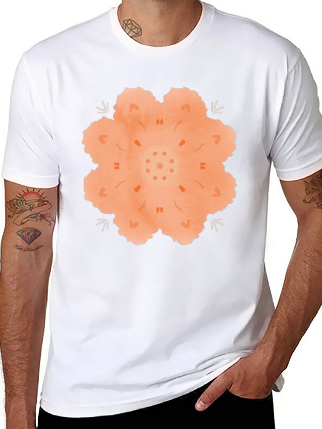 Mandala Graphic Black T-Shirt product image 7