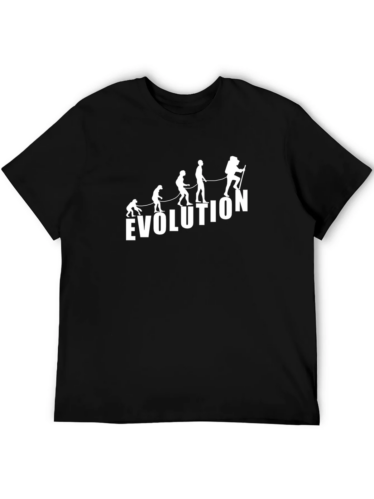 Evolution Hiker Graphic Tee - Black Cotton Blend product image 5