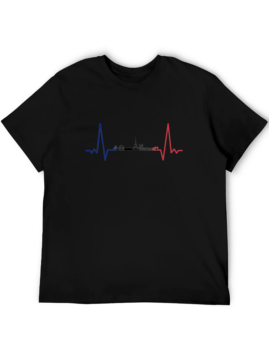Paris Heartbeat T-Shirt - City Skyline Pulse product image 4
