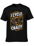 I Cycle to Burn Off The Crazy T-Shirt product image 1
