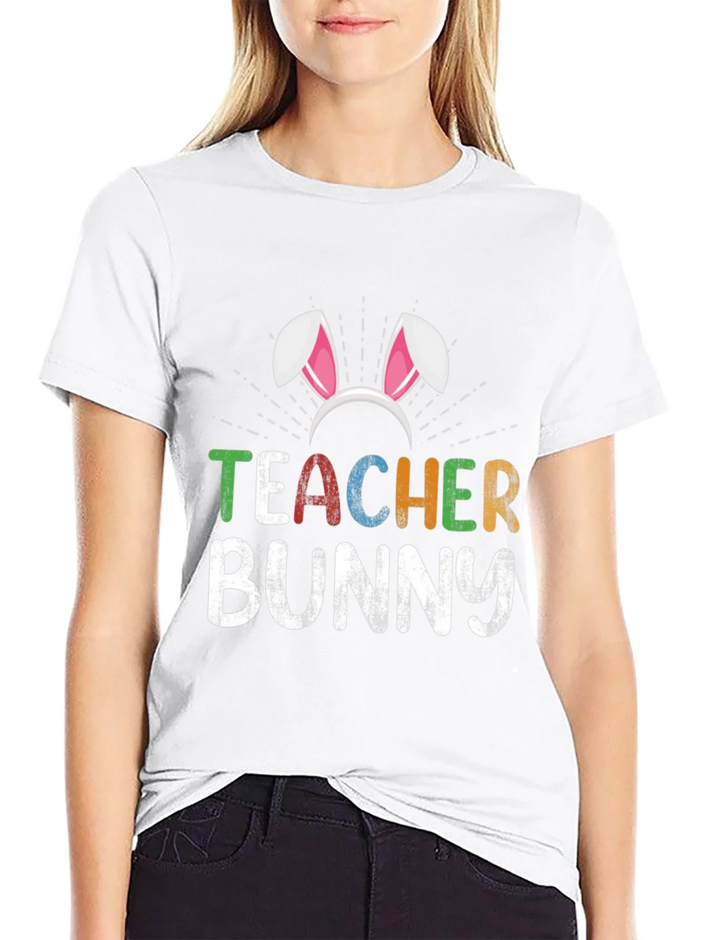 Teacher Bunny Easter T-Shirt product image 8