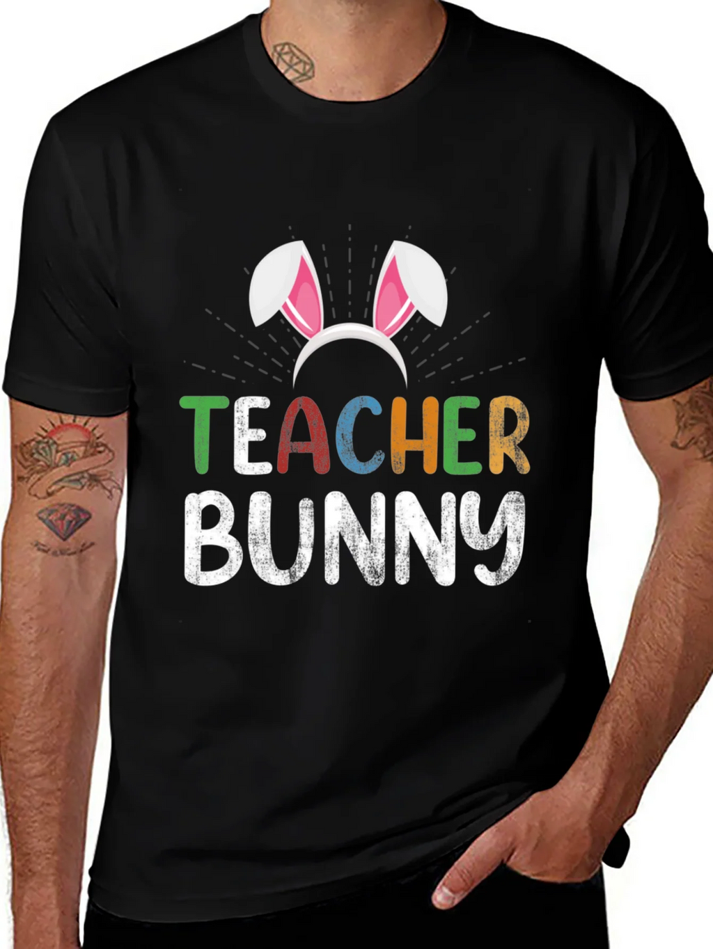 Teacher Bunny Easter T-Shirt product image 1