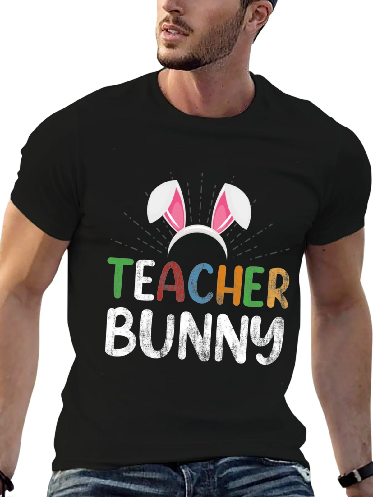 Teacher Bunny Easter T-Shirt product image 6