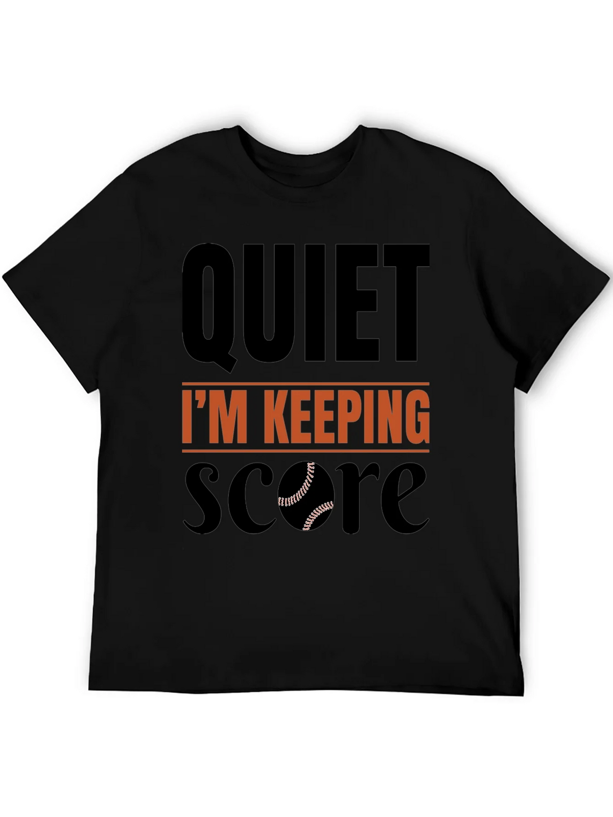 Quiet Im Keeping Score Baseball T-Shirt product image 5