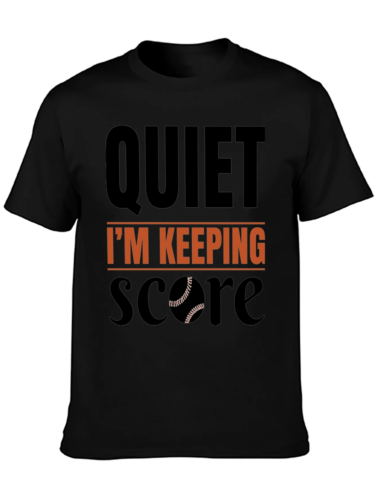 Quiet Im Keeping Score Baseball T-Shirt product image 3
