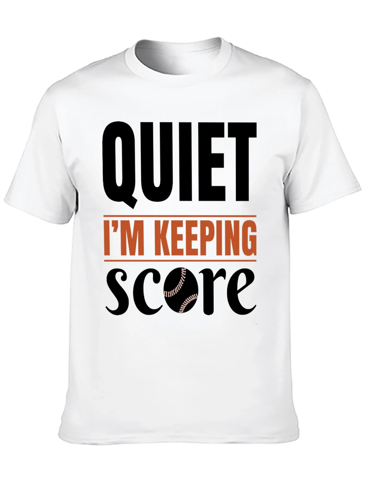 Quiet Im Keeping Score Baseball T-Shirt product image 9