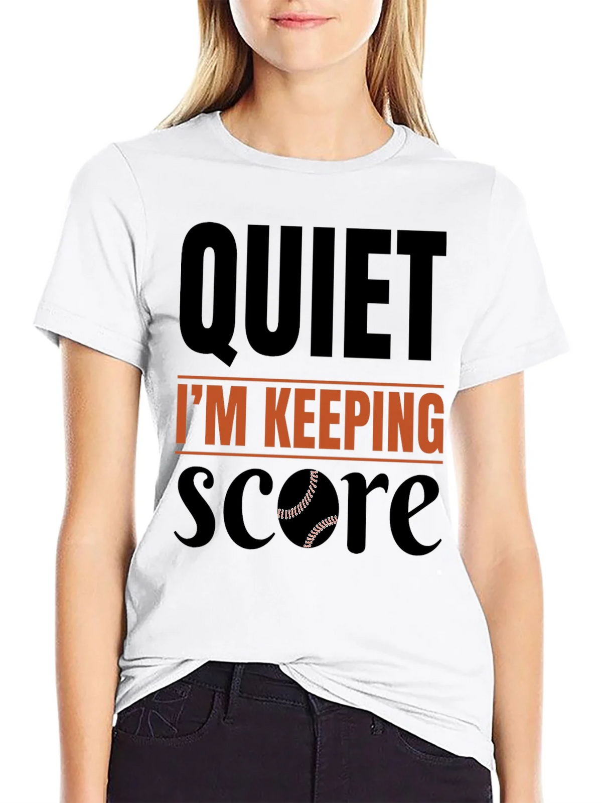 Quiet Im Keeping Score Baseball T-Shirt product image 8