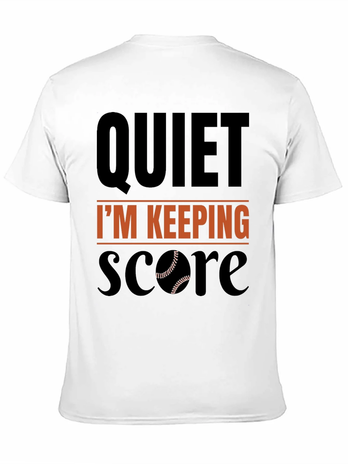 Quiet Im Keeping Score Baseball T-Shirt product image 10