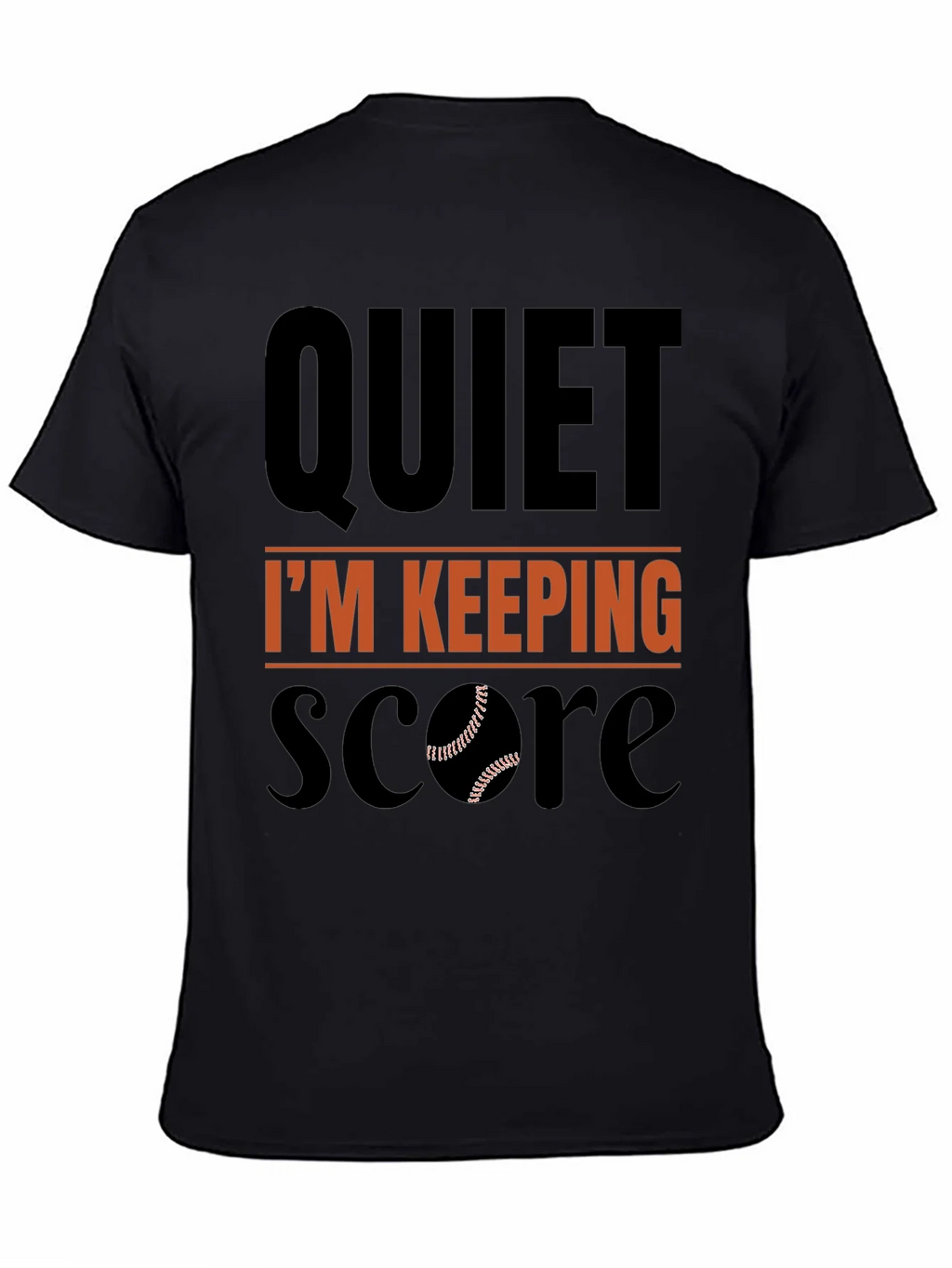 Quiet Im Keeping Score Baseball T-Shirt product image 4
