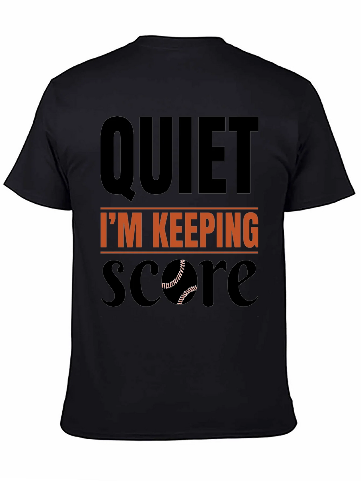 Quiet Im Keeping Score Baseball T-Shirt product image 4