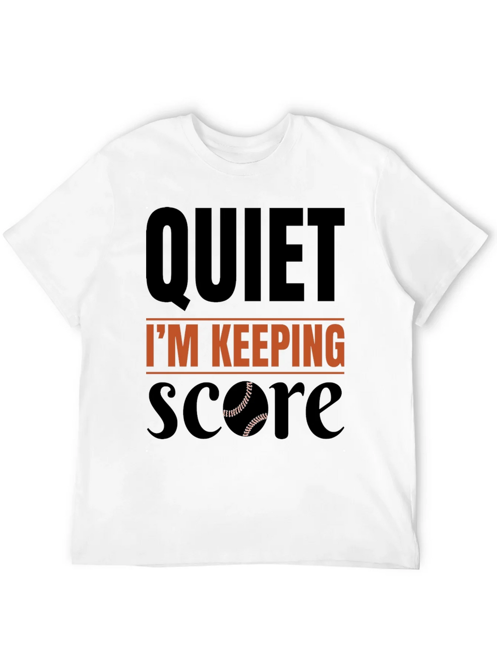 Quiet Im Keeping Score Baseball T-Shirt product image 11