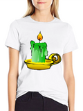 Whimsical Candle T-Shirt - Unique Graphic Tee product image 1