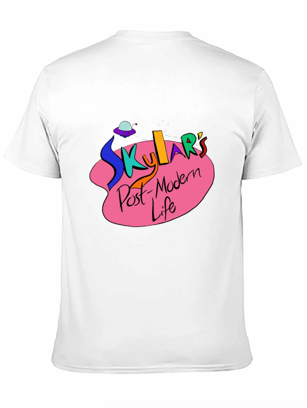 Skylars Post-Modern Life Black Graphic T-Shirt product image 8