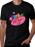 Skylars Post-Modern Life Black Graphic T-Shirt product image 1