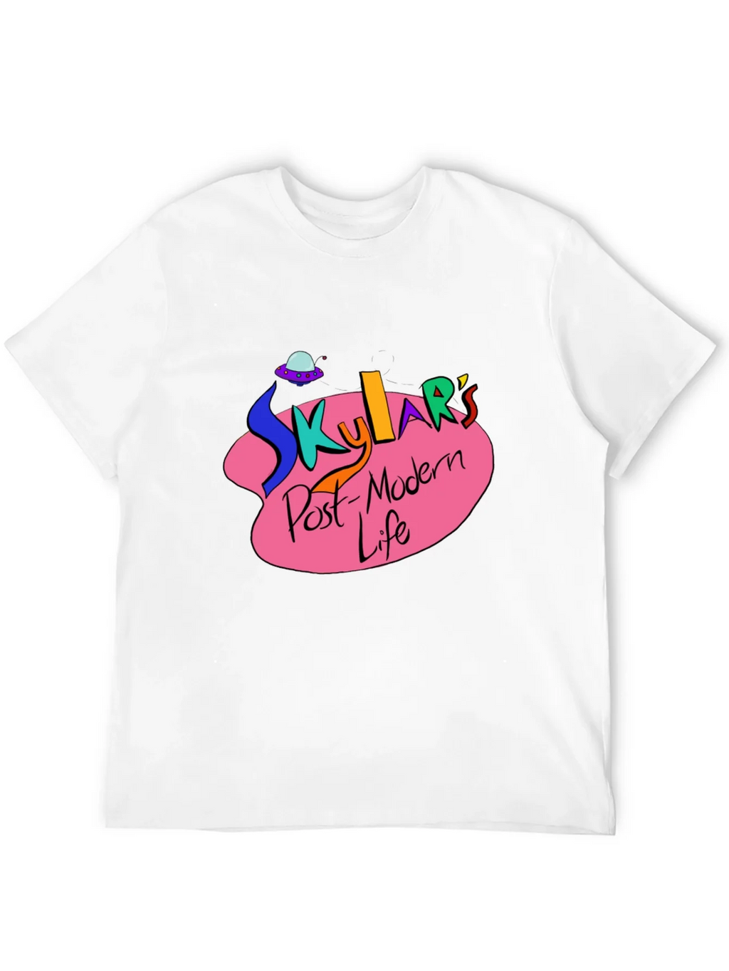 Skylars Post-Modern Life Black Graphic T-Shirt product image 9