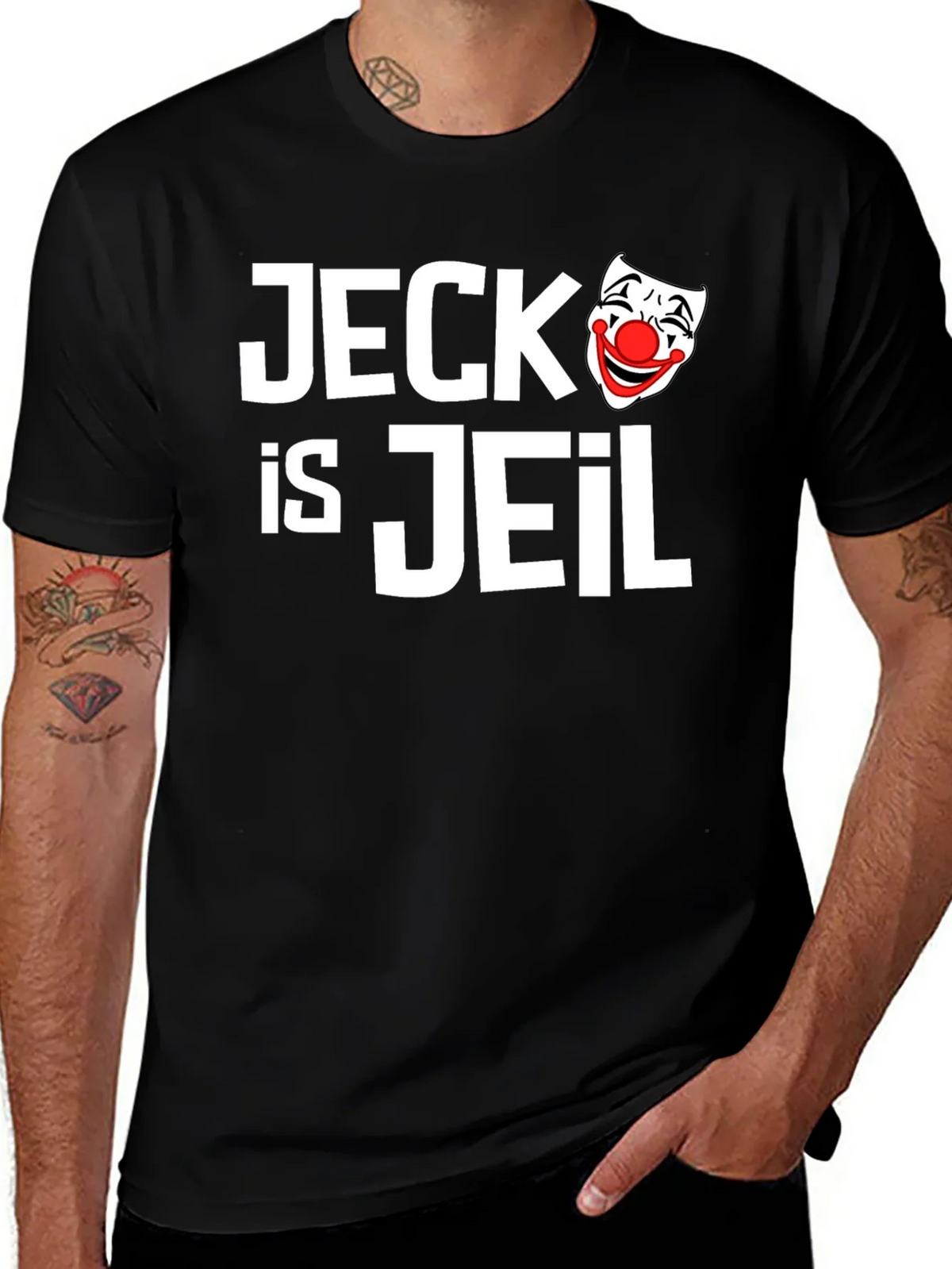 Jeck is Jeil Clown T-Shirt - Funny Graphic Tee product image 1