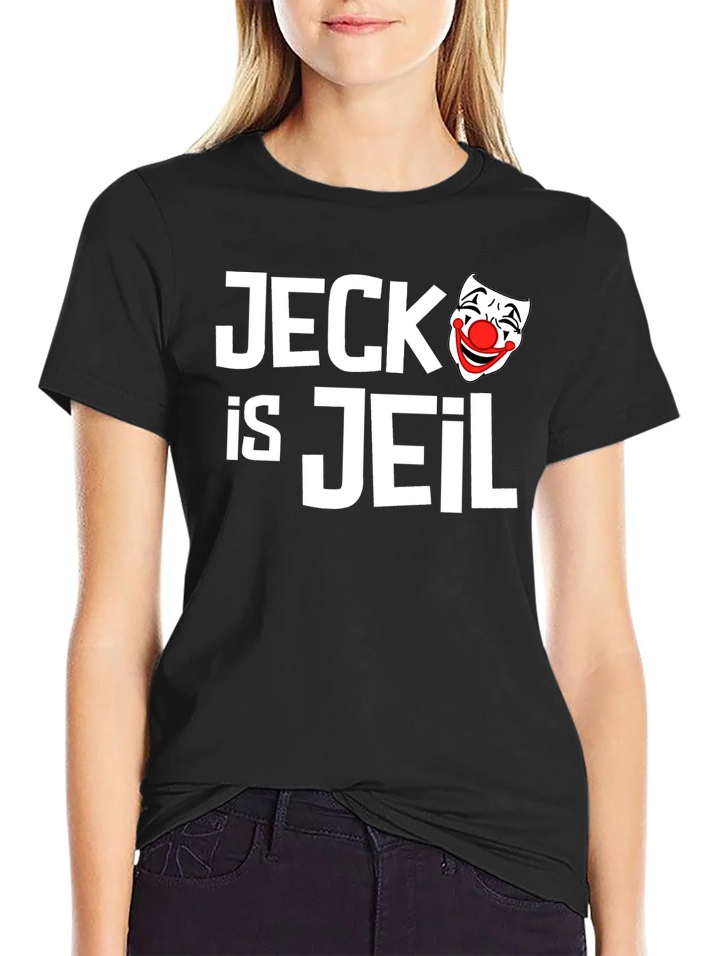 Jeck is Jeil Clown T-Shirt - Funny Graphic Tee product image 2