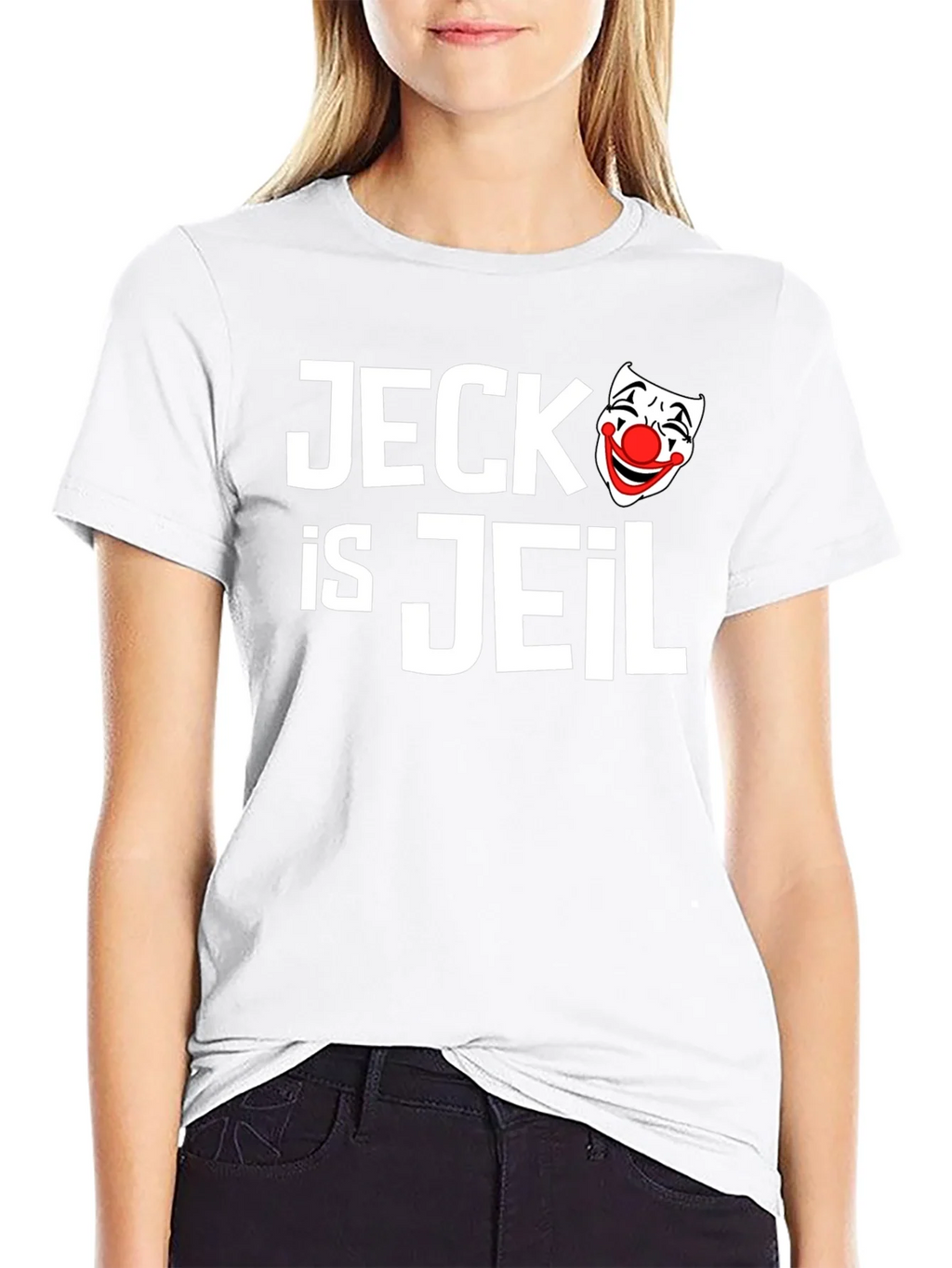Jeck is Jeil Clown T-Shirt - Funny Graphic Tee product image 8