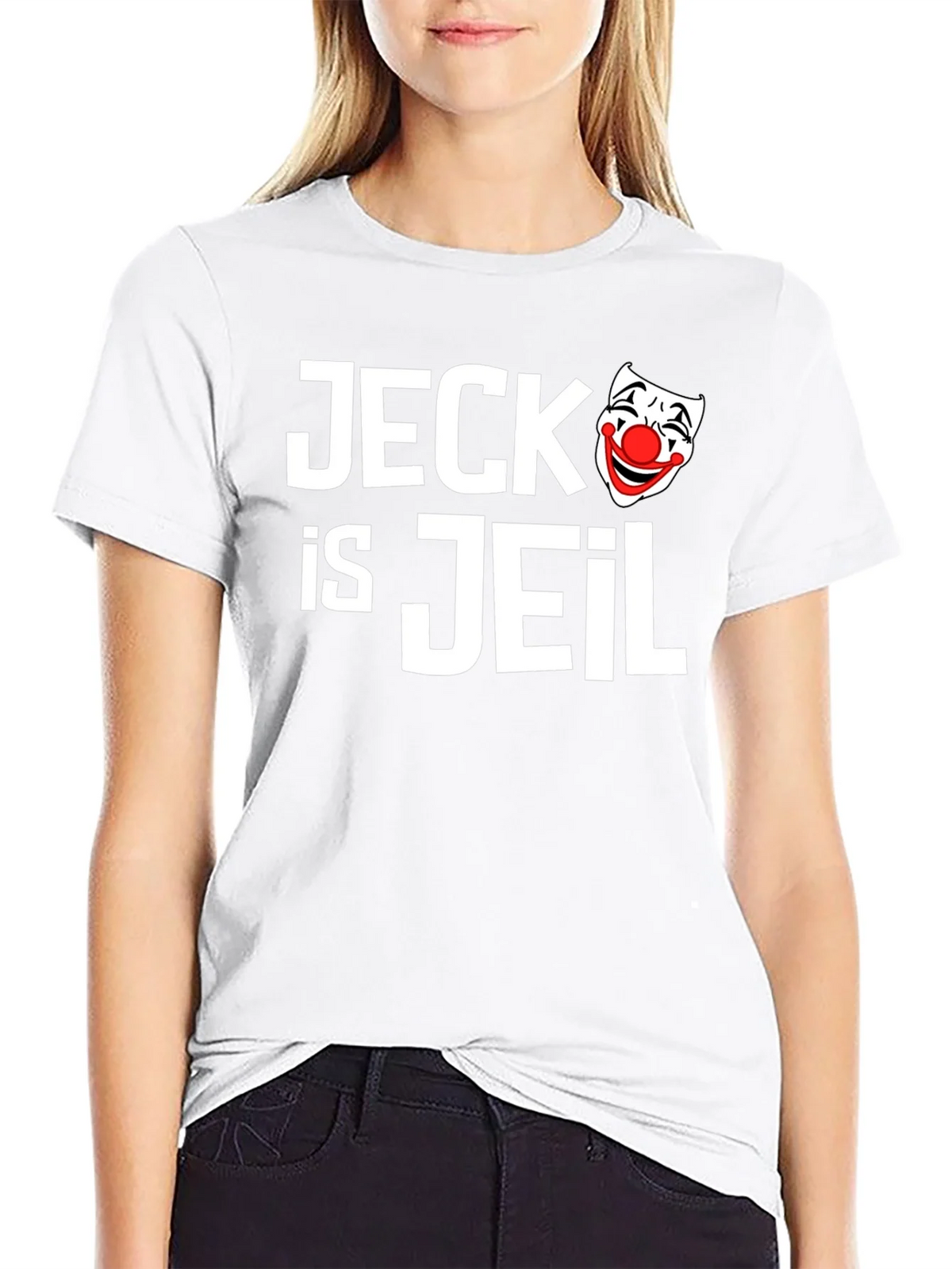 Jeck is Jeil Clown T-Shirt - Funny Graphic Tee product image 8