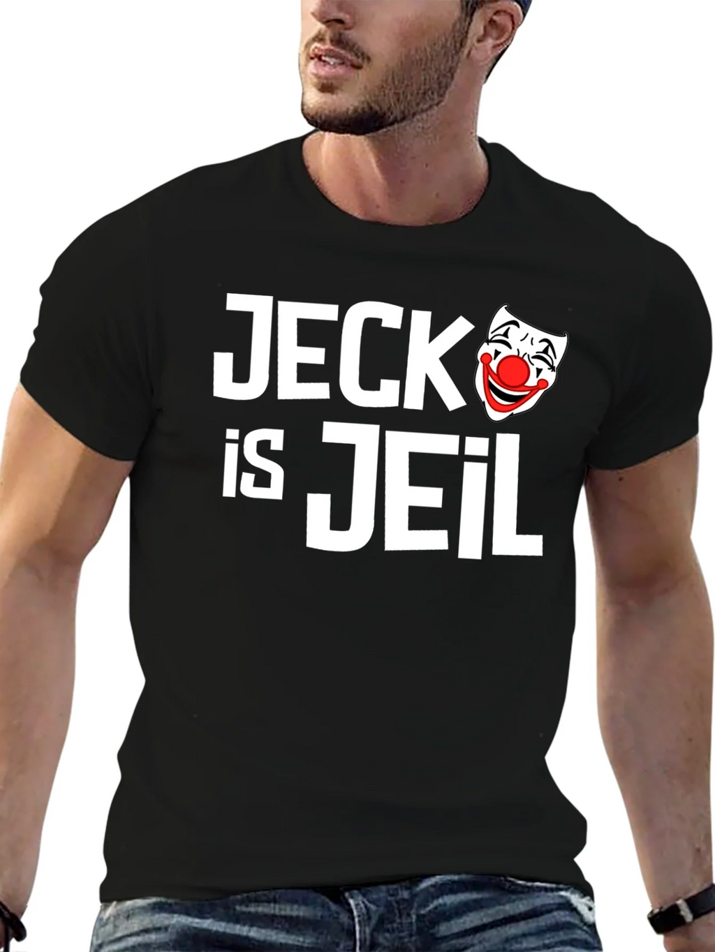 Jeck is Jeil Clown T-Shirt - Funny Graphic Tee product image 6