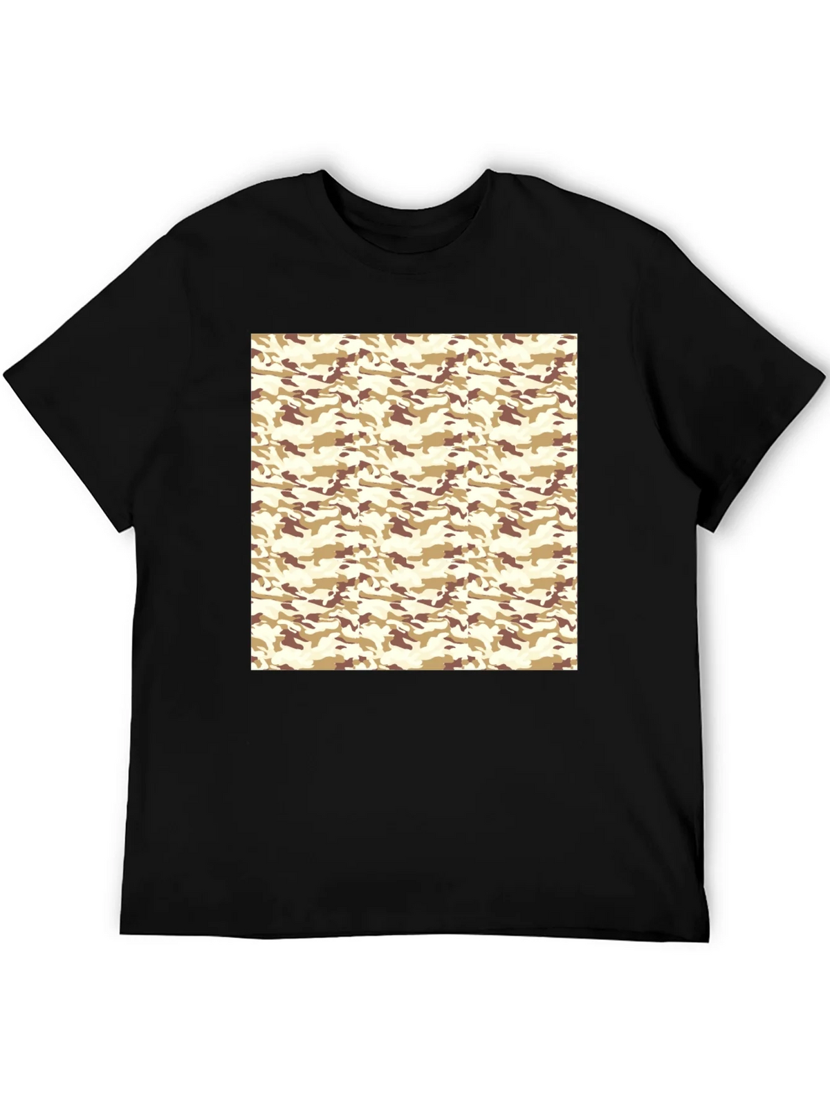 Camo Pattern Black T-Shirt product image 5