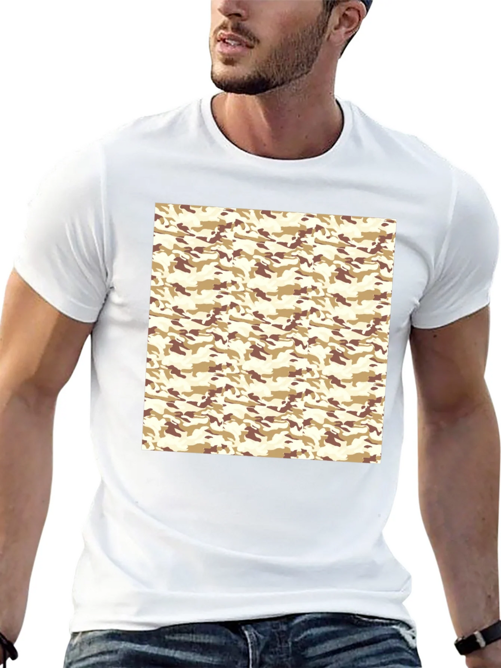 Camo Pattern Black T-Shirt product image 12