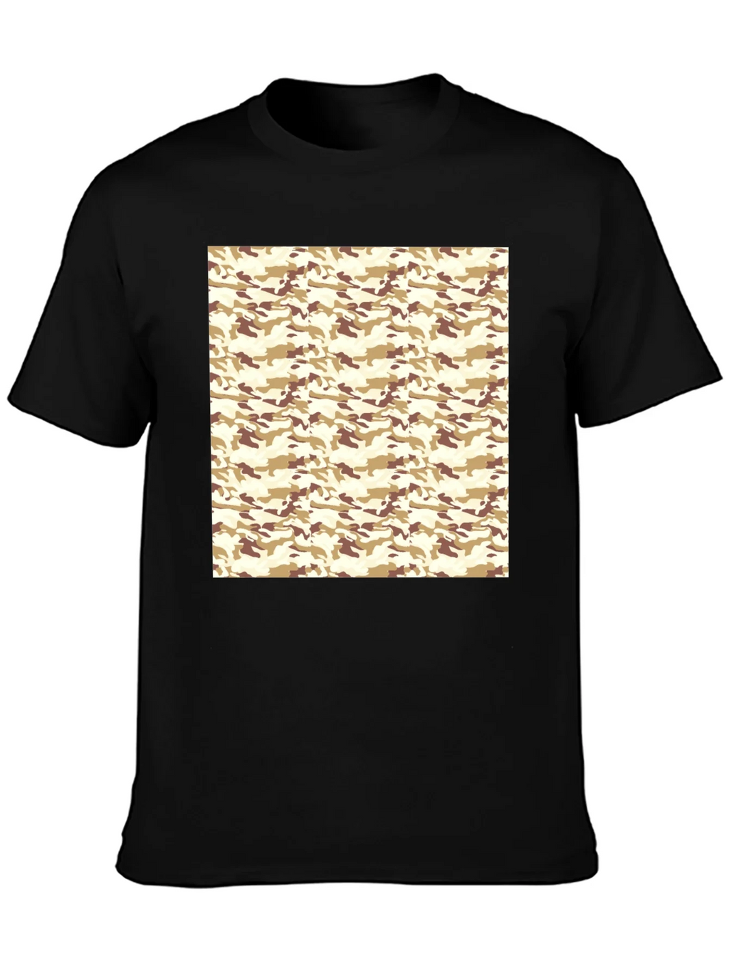 Camo Pattern Black T-Shirt product image 3