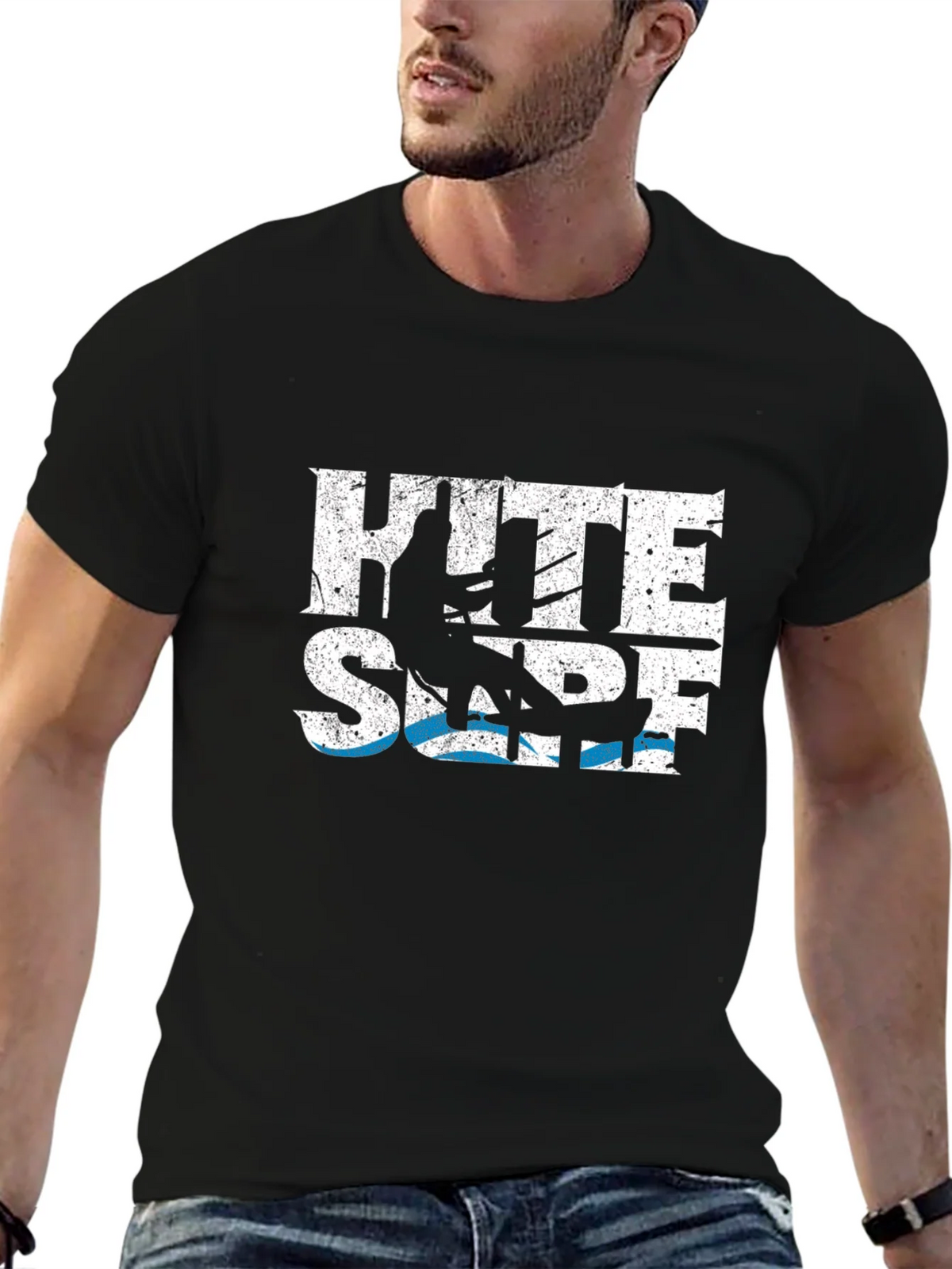 Kite Surf Graphic Tee - Black product image 6