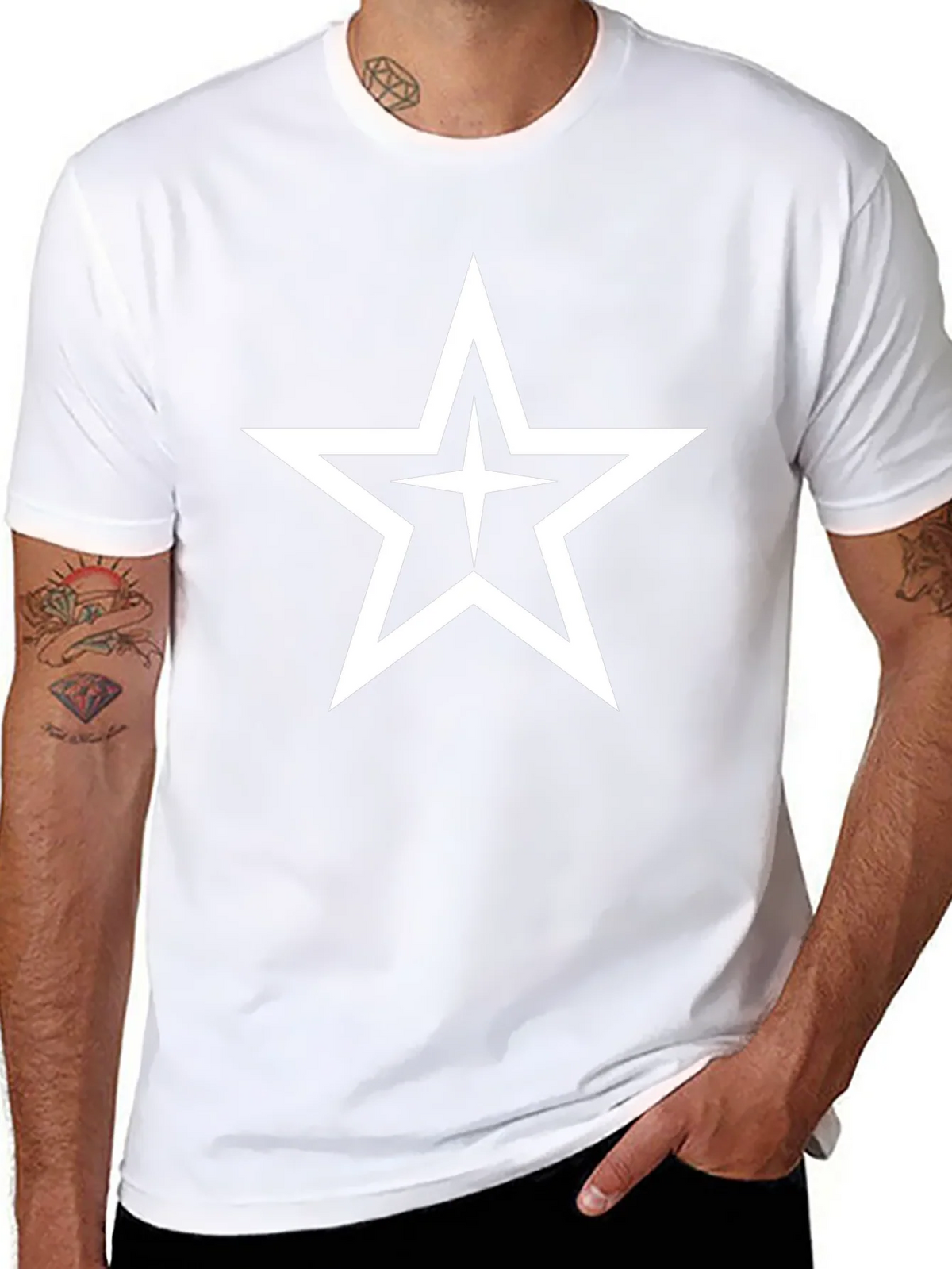 Bold Star Graphic Black T-Shirt product image 7
