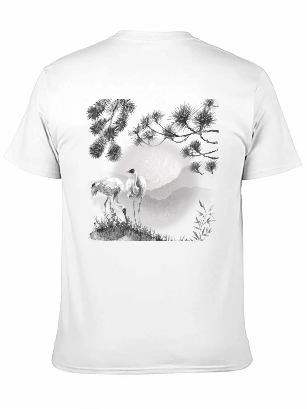Crane and Pine T-Shirt - Black product image 10