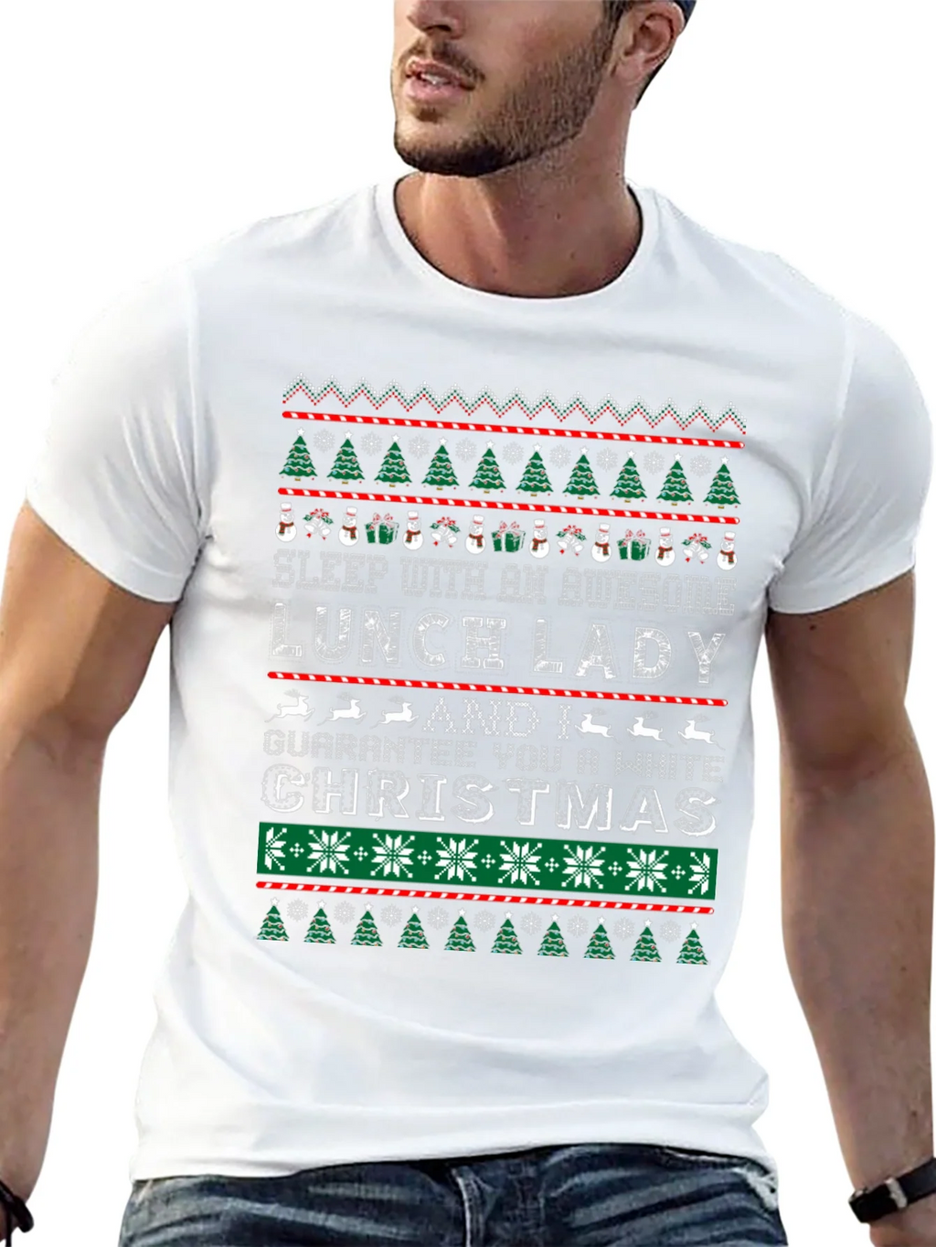 Awesome Lunch Lady Christmas T-Shirt product image 3