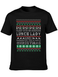 Awesome Lunch Lady Christmas T-Shirt product image 1