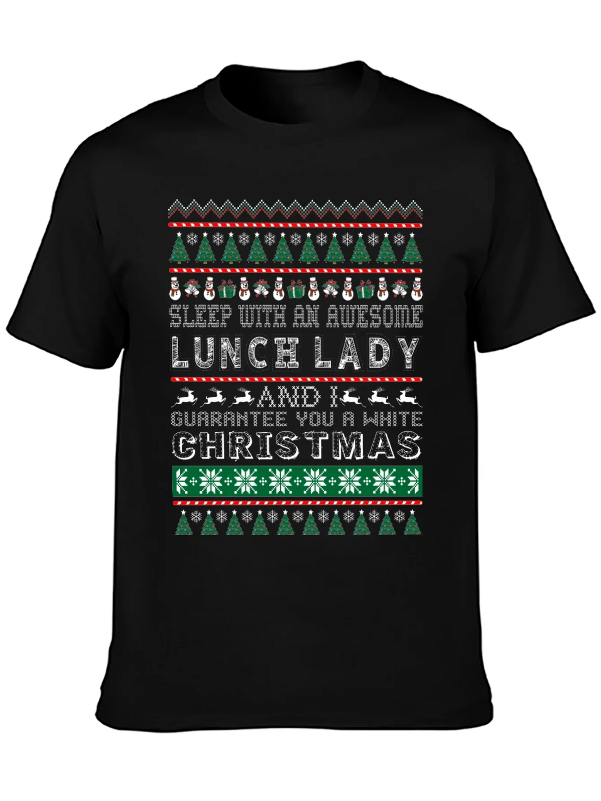 Awesome Lunch Lady Christmas T-Shirt product image 1