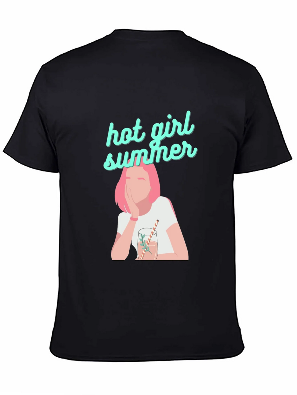 Hot Girl Summer Black Graphic Tee product image 4