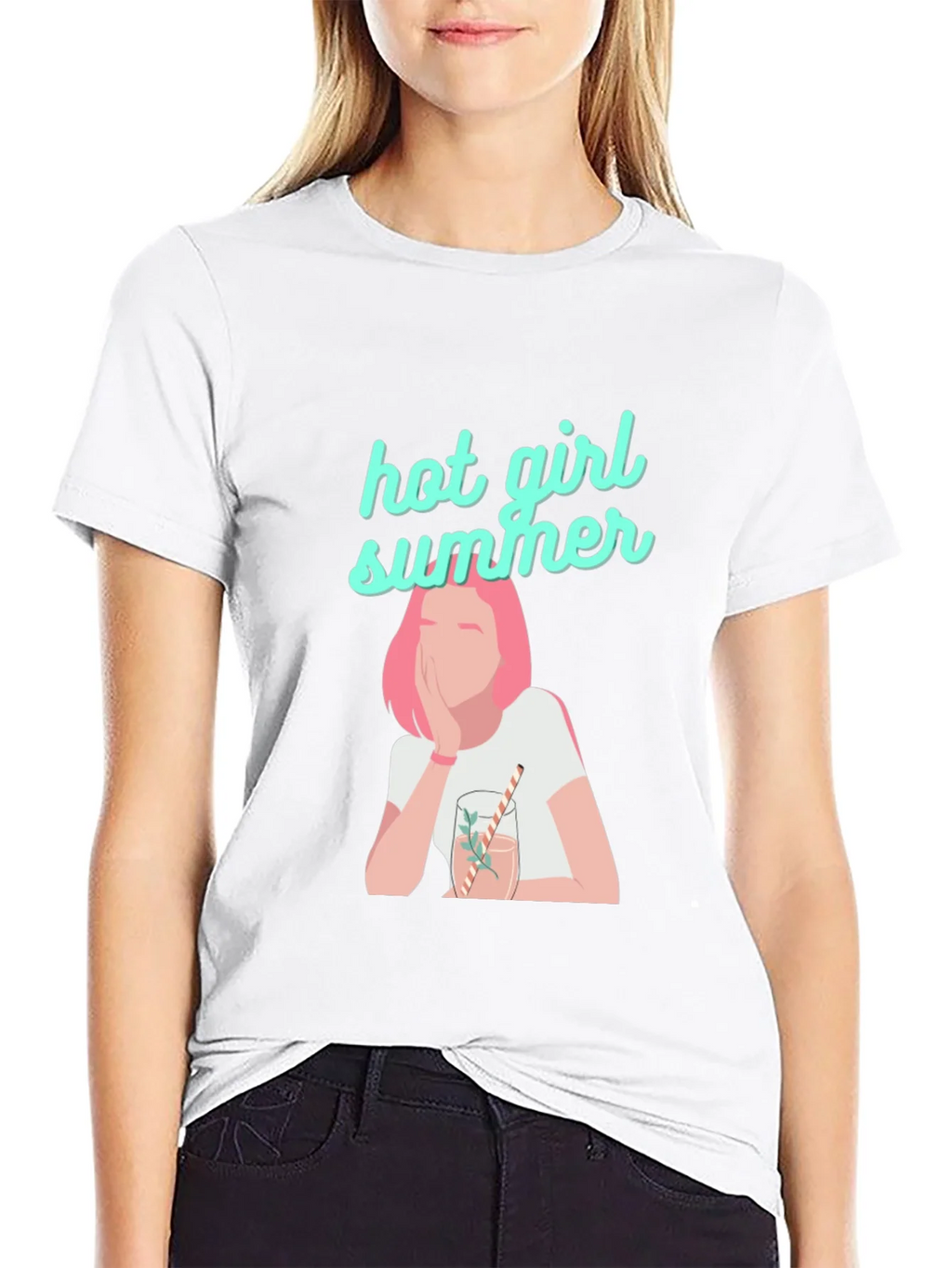 Hot Girl Summer Black Graphic Tee product image 8