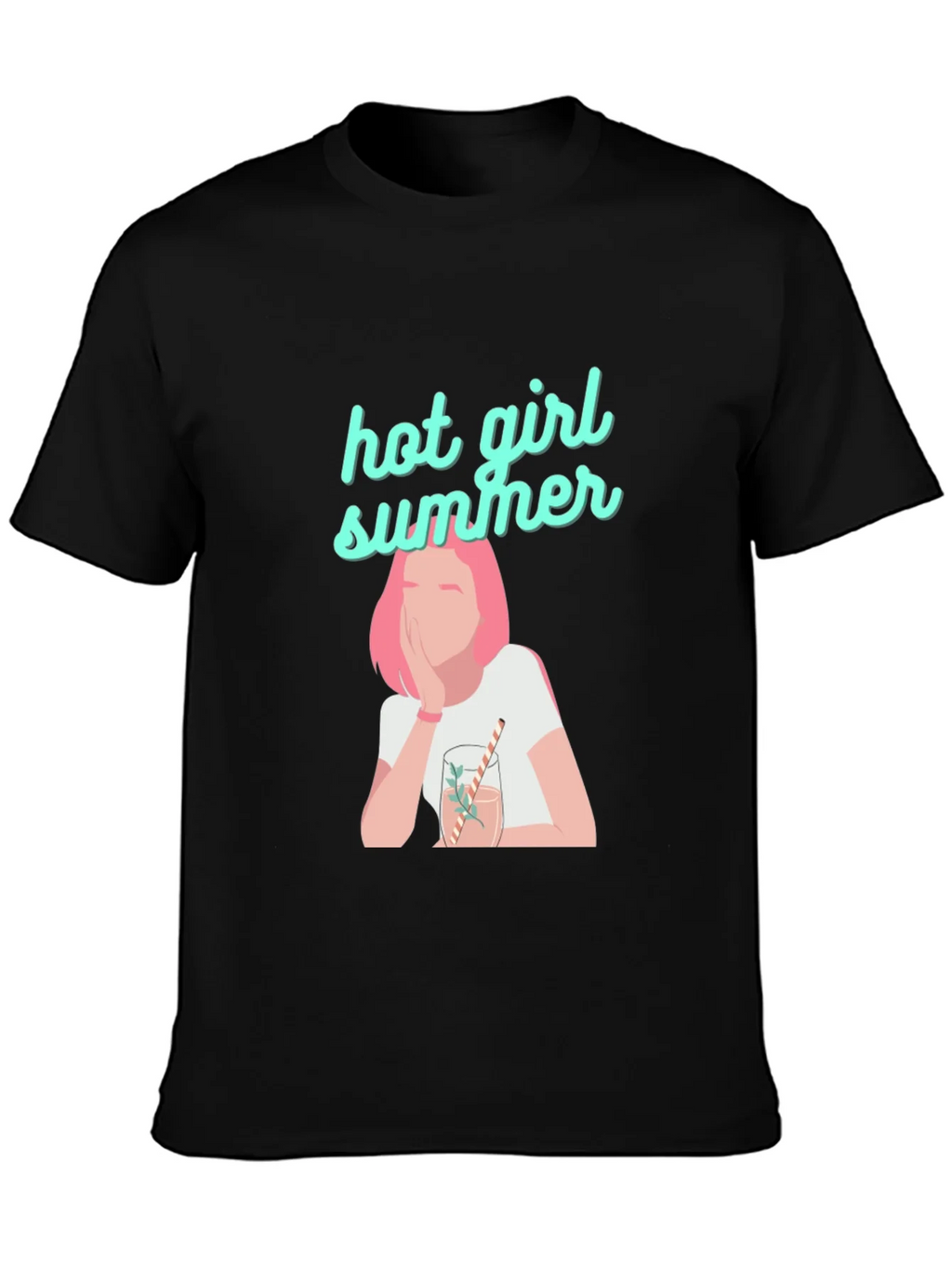 Hot Girl Summer Black Graphic Tee product image 3