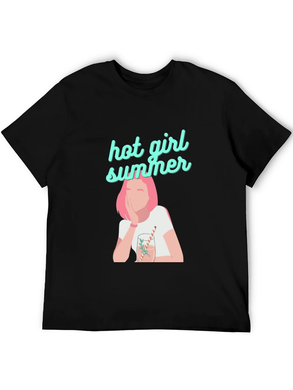 Hot Girl Summer Black Graphic Tee product image 5
