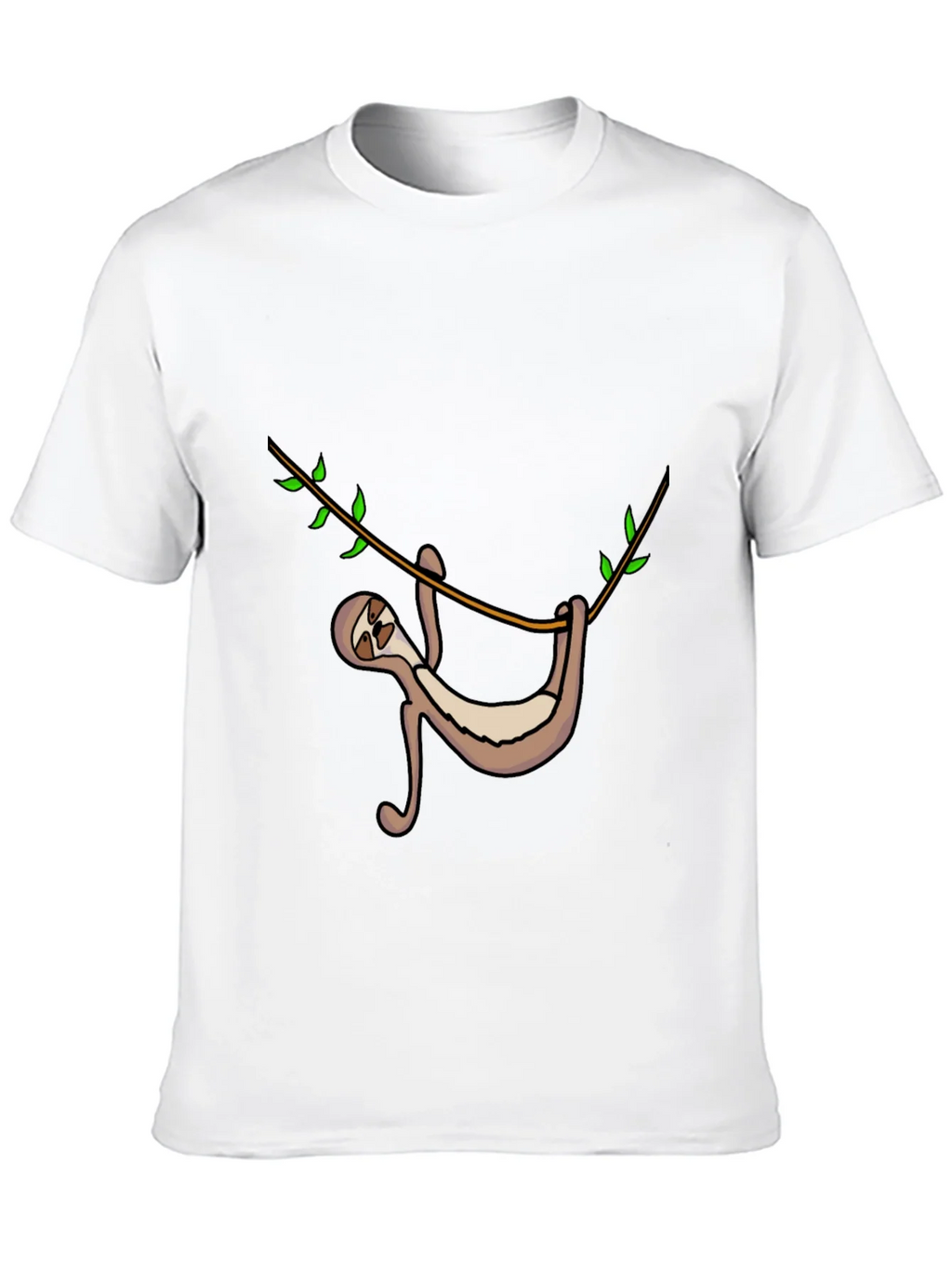 Sloth Hanging On Tree Branch Graphic Tee product image 6