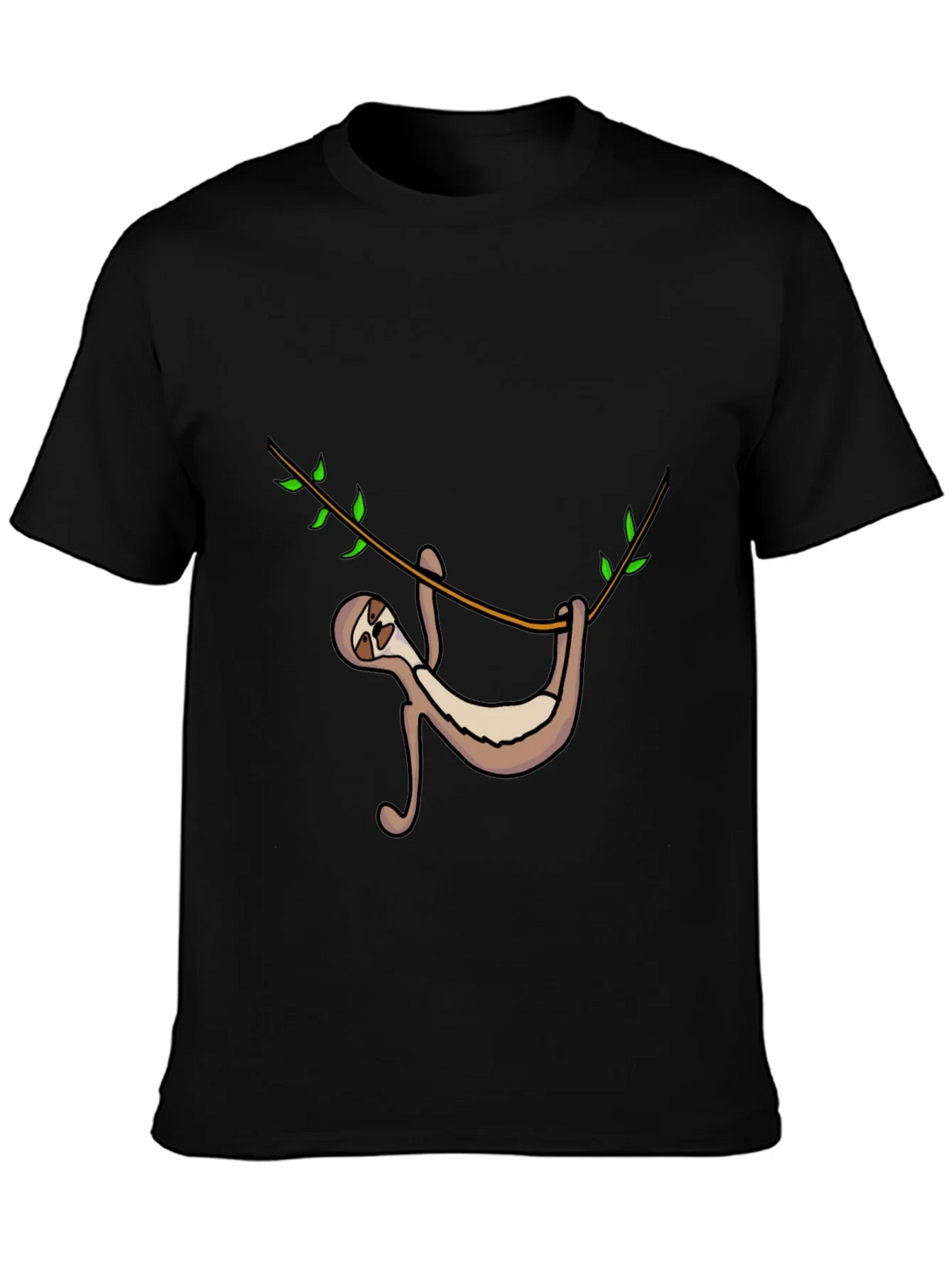 Sloth Hanging On Tree Branch Graphic Tee product image 1