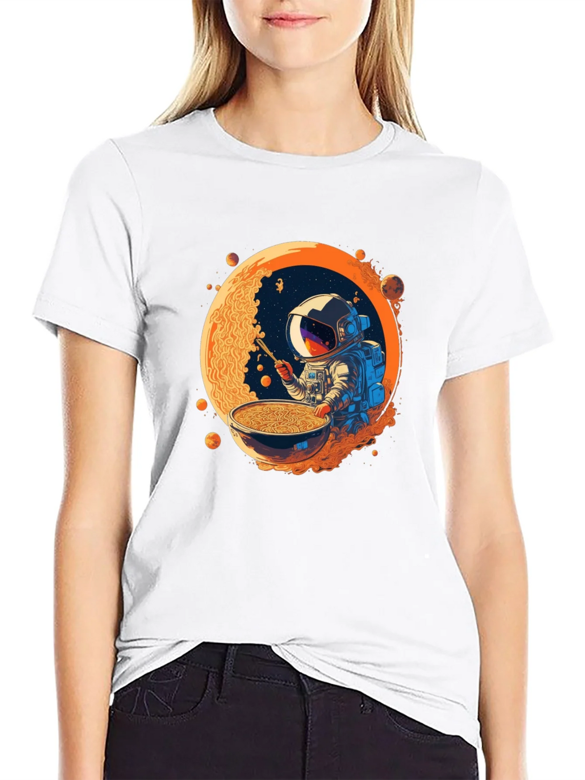 Astronaut Ramen T-Shirt - Space Foodie Tee product image 3