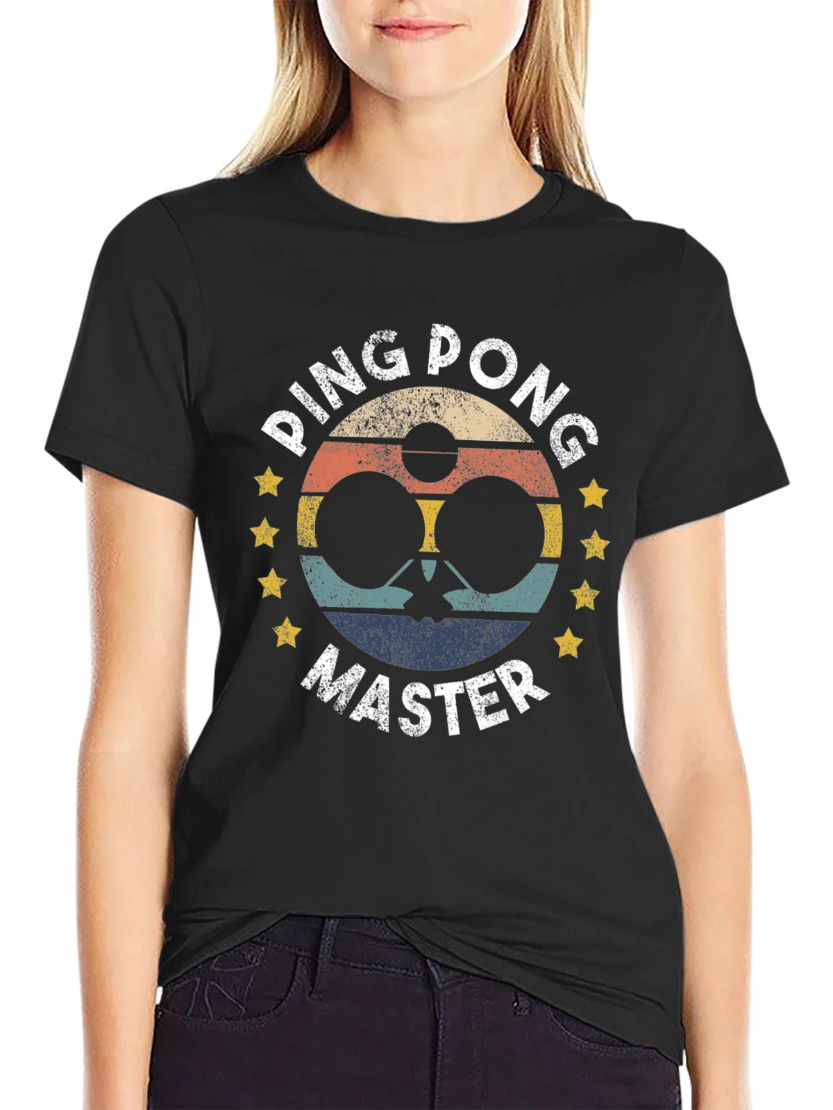Ping Pong Master Graphic Tee - Retro Table Tennis Shirt product image 2