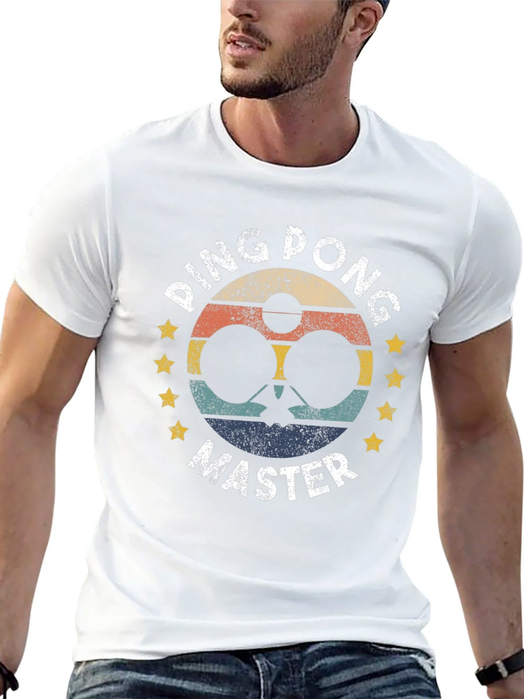 Ping Pong Master Graphic Tee - Retro Table Tennis Shirt product image 11