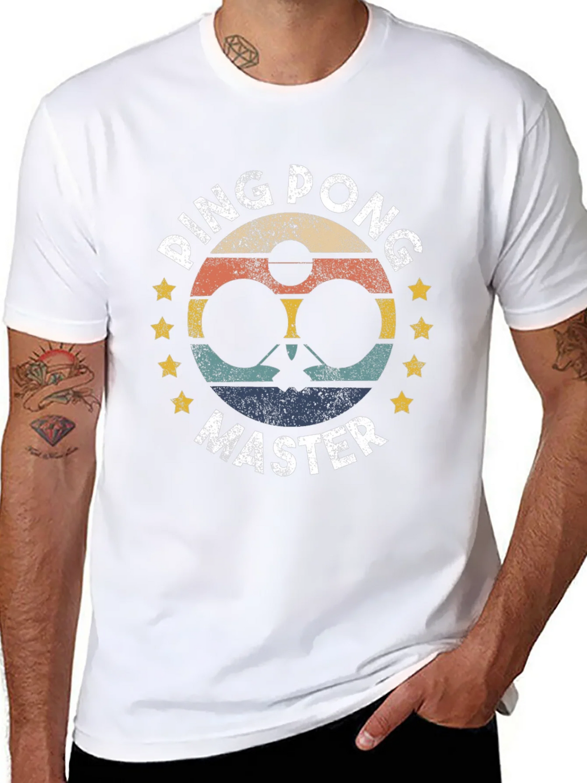 Ping Pong Master Graphic Tee - Retro Table Tennis Shirt product image 7