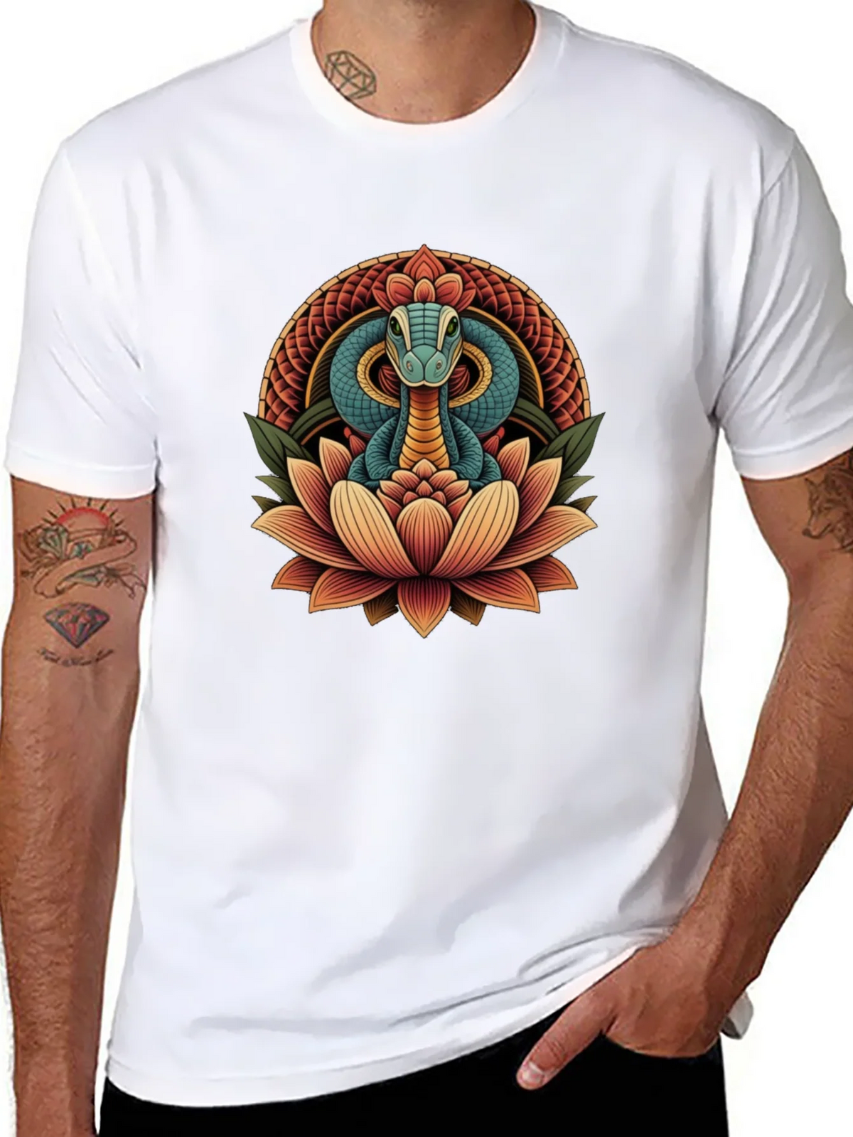 Snake Lotus Graphic Tee - Stylish Unisex Design product image 6