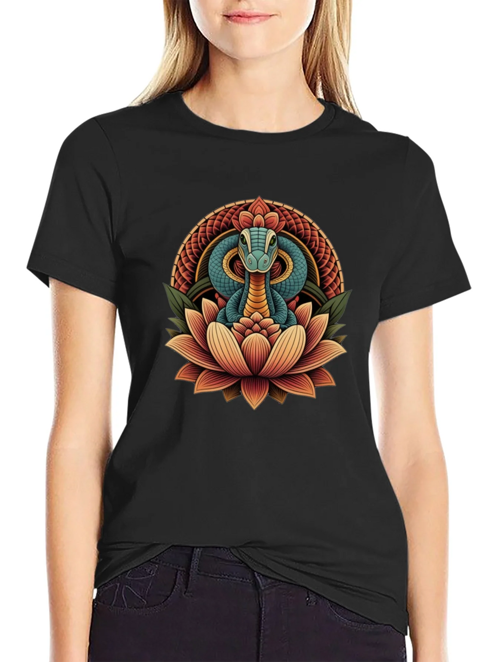 Snake Lotus Graphic Tee - Stylish Unisex Design product image 1