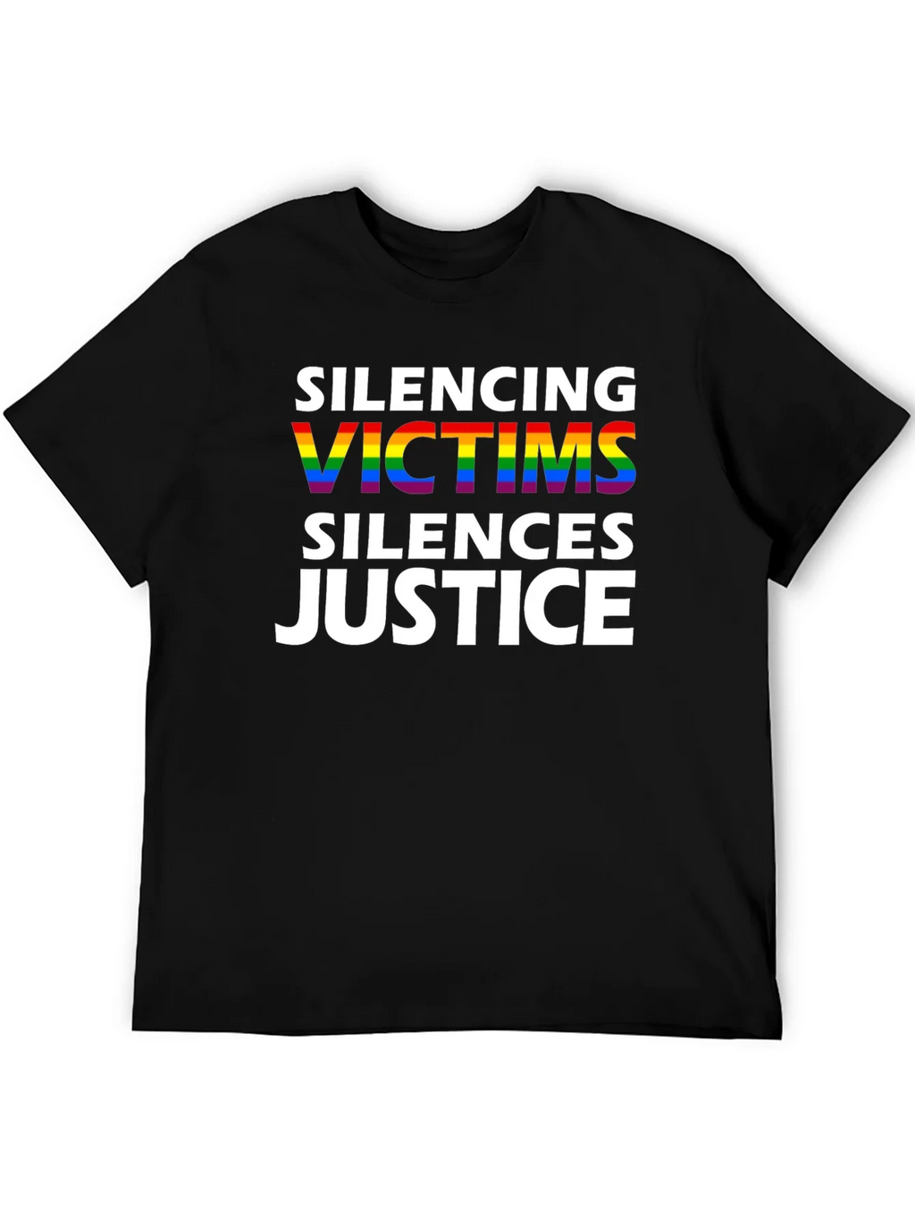 Silencing Victims Silences Justice Pride T-Shirt product image 4