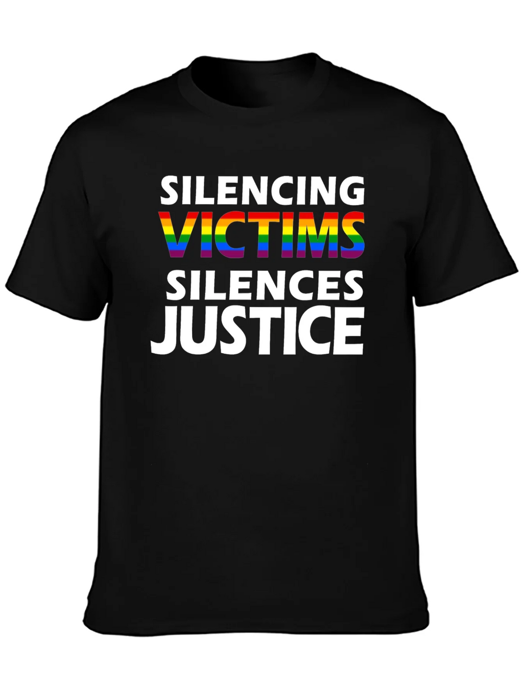 Silencing Victims Silences Justice Pride T-Shirt product image 3