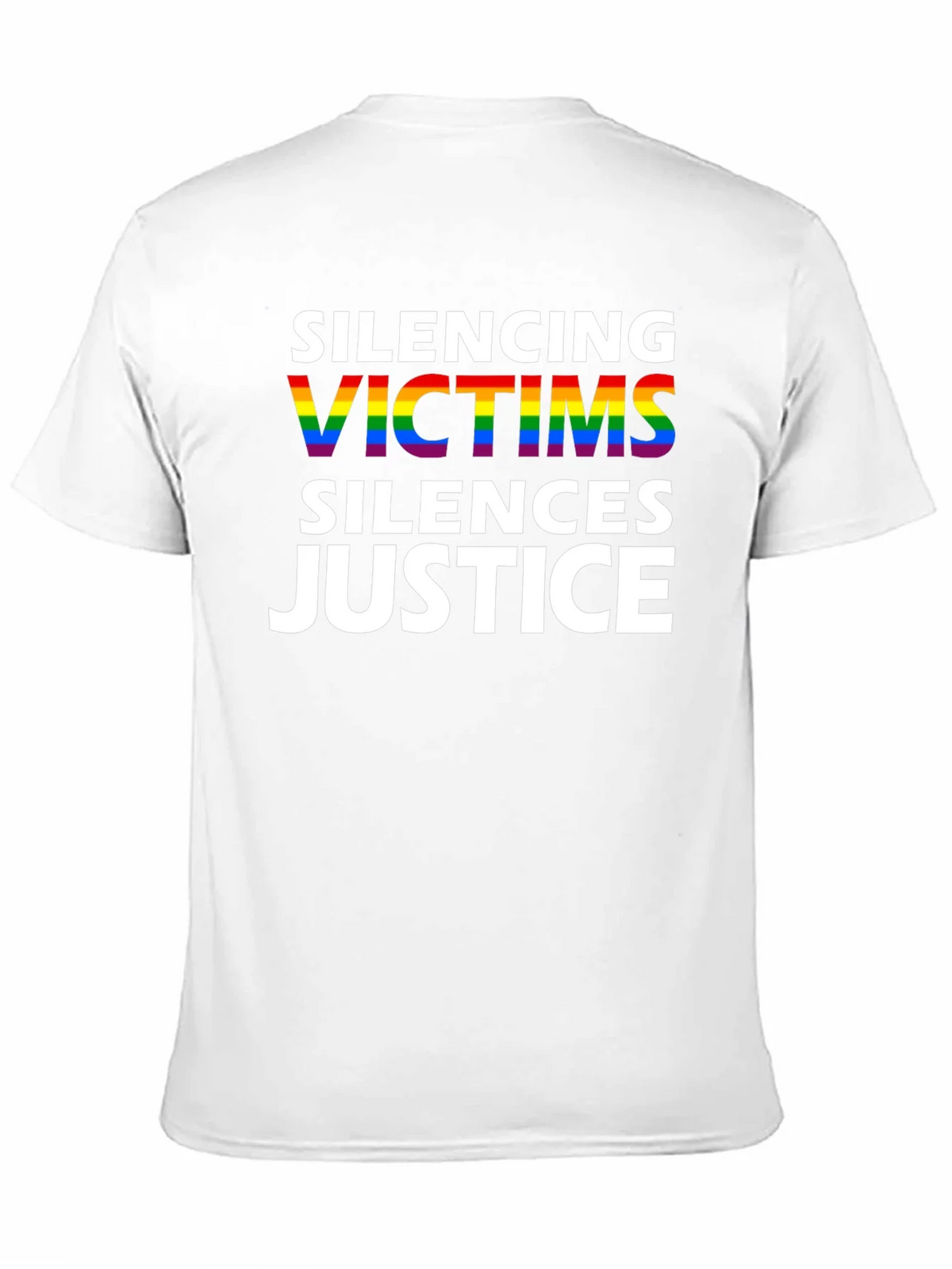 Silencing Victims Silences Justice Pride T-Shirt product image 9
