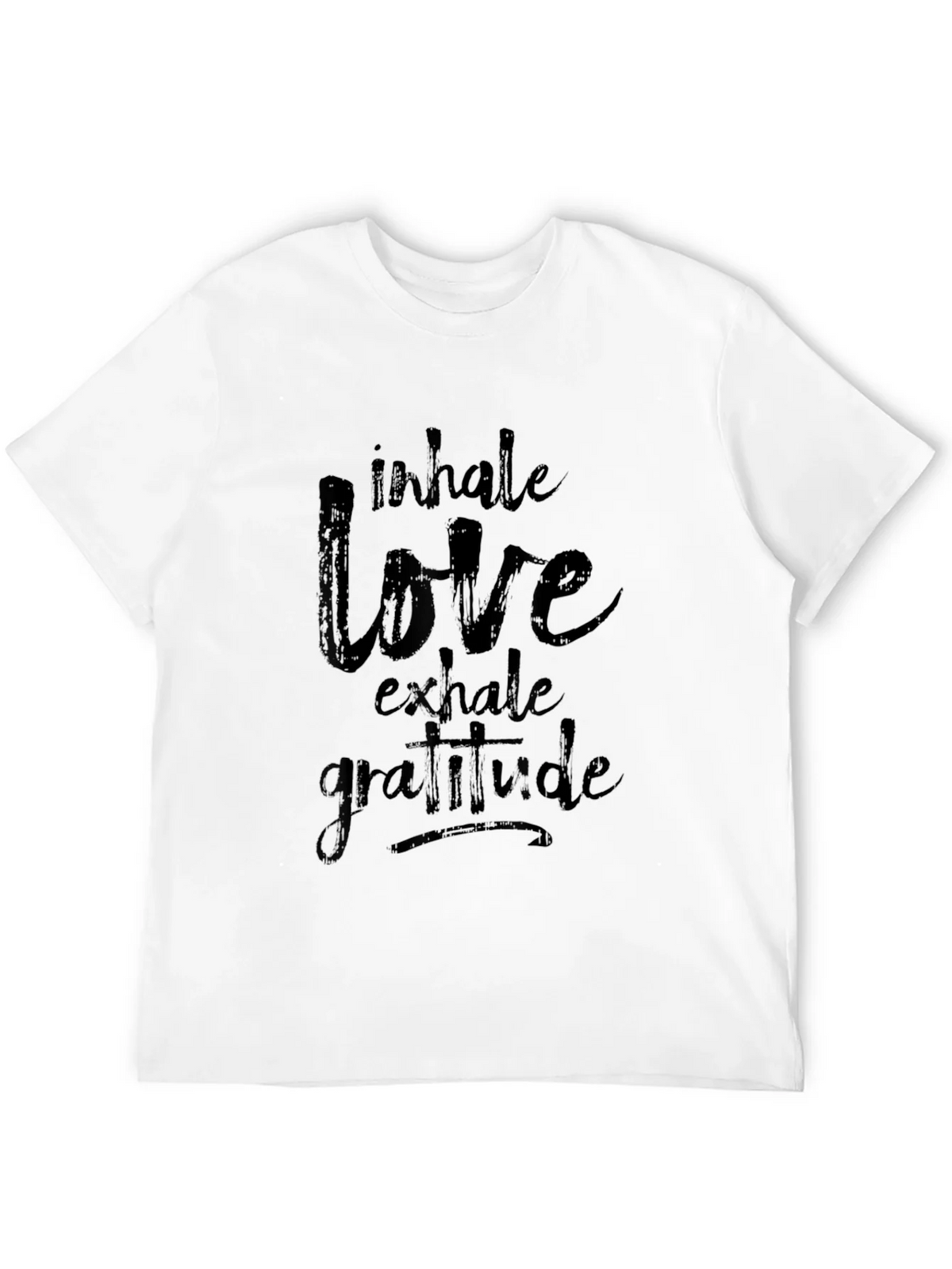 Inhale Love Graphic Black T-Shirt product image 11