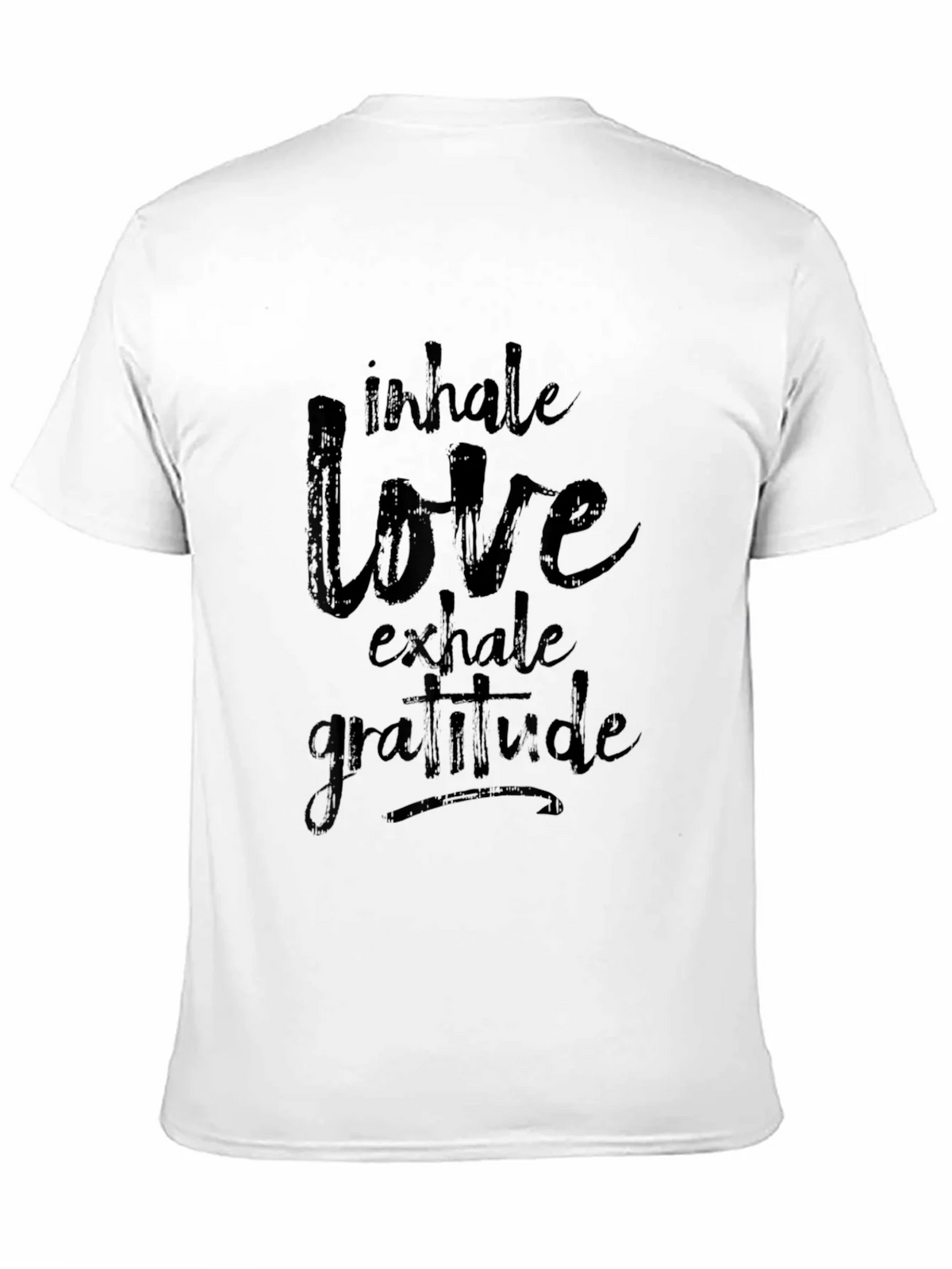 Inhale Love Graphic Black T-Shirt product image 10
